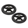 2pcs Replacement Wheel Professional Black Safe PU Front Wheel Accessory for Electric Wheelchair