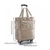 Wheeled Travel Bag Foldable with Trolley Luggage for Journeyers, Commuters, Hand