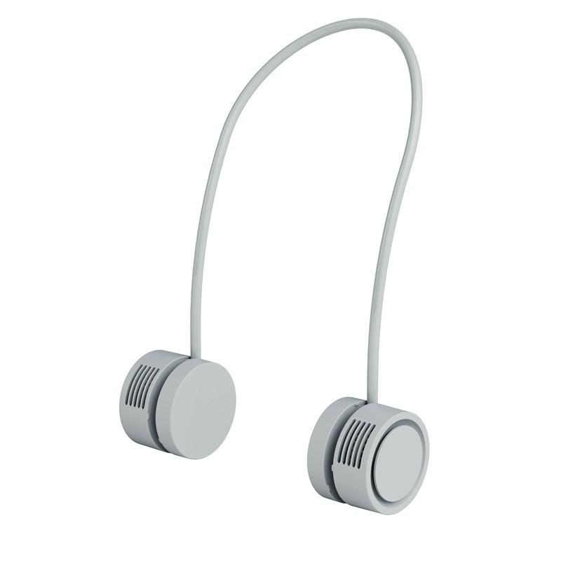 USB Portable Leafless Neck Fan - Hands-Free Cooling Solution Storage Hanging Neck Fan