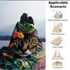 1pc Floral Cat Artwork Blanket Lightweight Blanket Throw Blanket For Sofa, Bed, Travel, Camping, Livingroom, Office, Couch, Chair Yy251010083