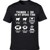 Funny In My Spare Time Looking At My Cows Cow T Shirts Tee Tops Round Neck Short-Sleeve Fashion Tshirt Clothing Basic T-shirts