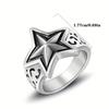 [Vintage Star Ring] Durable, Tarnish-Resistant 304 Stainless Steel Star Ring for Him - Vintage-Inspired | Perfect for Daily Wear or Special Occasions,