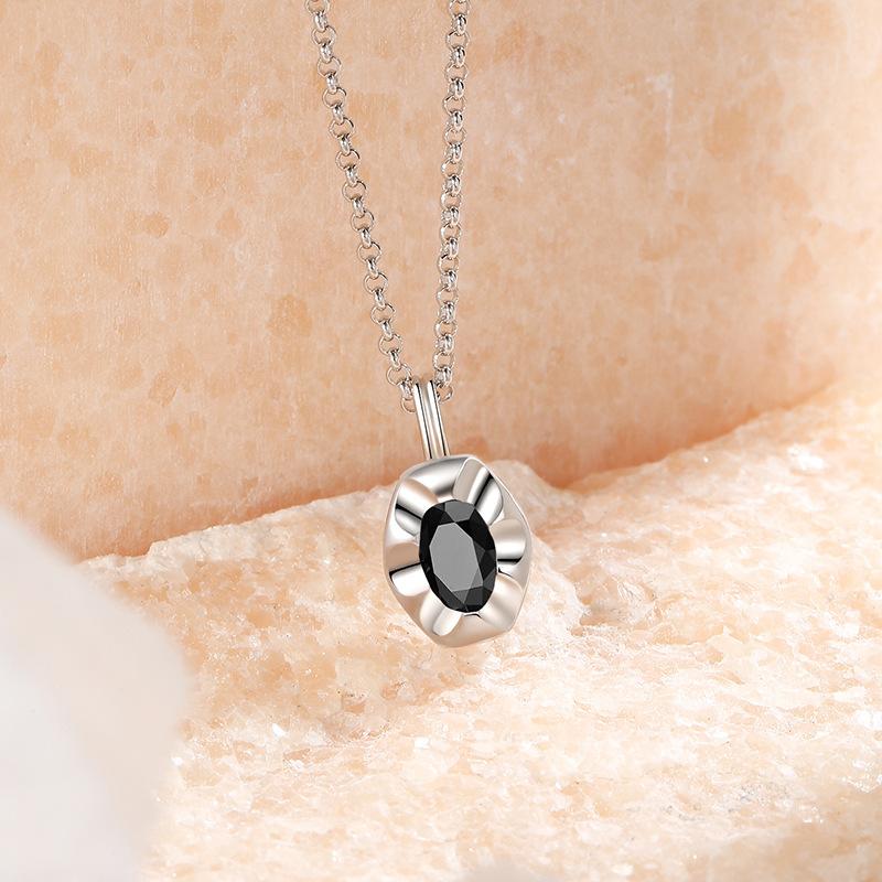 

Темперамент французский нишевый дизайн черное циркониевое ожерелье женское легкое роскошное модное высококачественное подвесное цепочка на ключицу