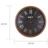 Youdaoplaceholder0 Holzmaserung Kunststoff Wanduhr, Schlafzimmer Kreative Wohnzimmer Wanddekoration, Quarz Uhr, Stille Uhr