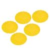 5pcs Beehive Door Exit Disc Plastic 16 Way Round Anti Running Escape Plate Beekeeping Tool 9.8x0.3in Yellow