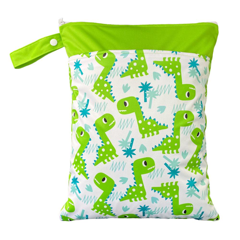 Goodbum Double Zipper 30x40cm Waterproof Diaper Bag with Double Layer & Dual Openings 30x40cm