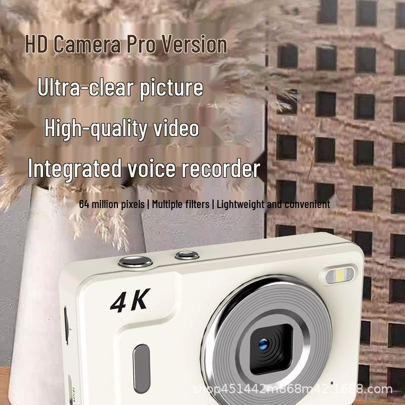 8MP CCD HD Digital Camera for Students & Kids, 64MP Photo, Home Video Camcorder