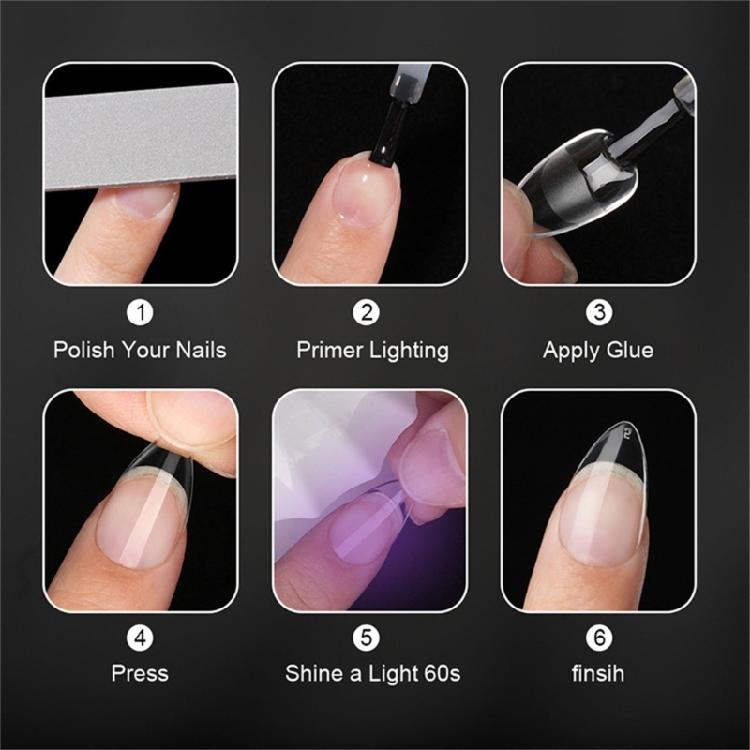 Nail 504pcs Tipssoft Matte False Gel Nail Tips Full Cover Acrylic False Nail Tips Press On Nail For Home Nail Salon
