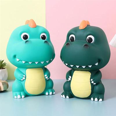 Dinosaur Shape Enamel Piggy Bank Creative Cartoon Animal Savings Jar Money Coin Bank Home Decoration Storage Box Christmas Gift