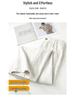 Old Money Style Linen Wide-Leg Pants: Women's Casual Elastic Waist Straight-Leg (Spring 2026)