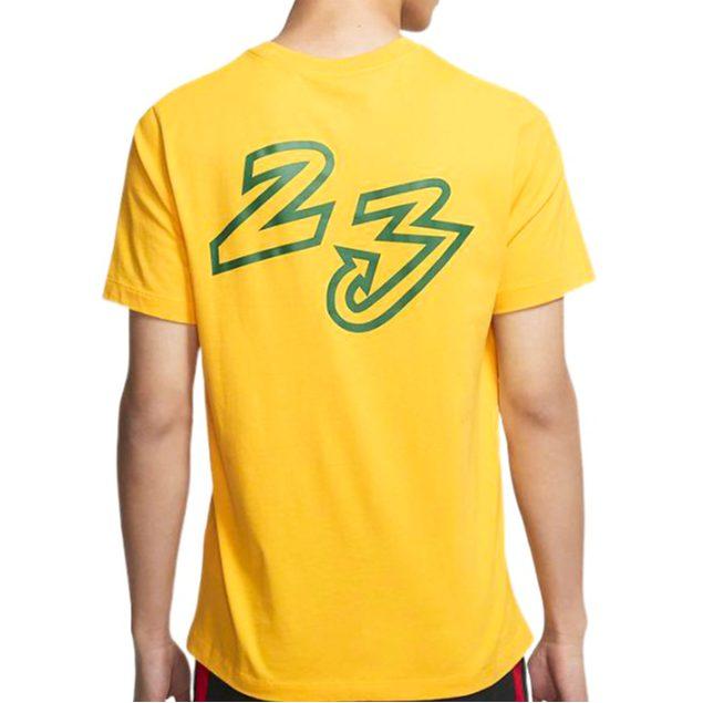 Jordan Set In Sleeve T Shirt Men's Yellow CT2001-741