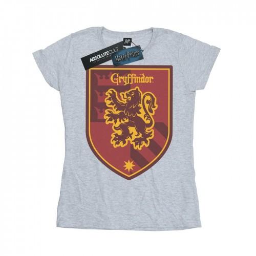 

Harry Potter Womens/Ladies Gryffindor Crest Flat Cotton T-Shirt білий