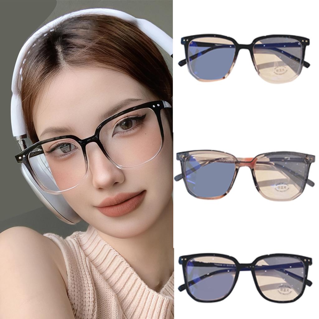 Oversized Glasses for Men and Women Fashion Glasses Without Prescription for Geeks Thin Plastic Frame