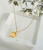 European Double-Layer Freshwater Pearl Pendant Necklace for Women, Gold-Plated Clavicle Design, P831