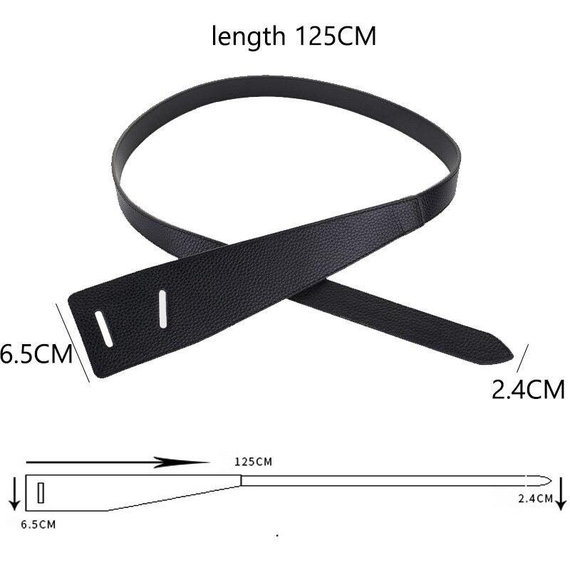 Zency Fashion Design Cinto largo de couro feminino com cinto para vestido