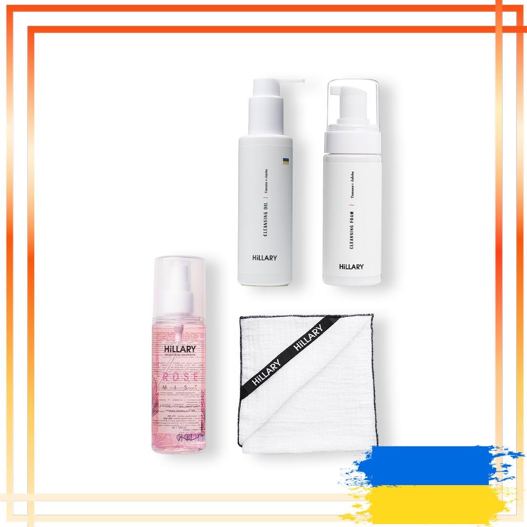 

Набір Очищення та тонізація для жирної та комбінованої шкіри + мусліновий серветка