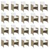 21 piece Garden Dining Set with Cushions Poly Rattan Beige