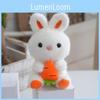 Stuffed Rabbit Adorable Animal Plushie Keychain Fluffy Bunny Doll For Gift Ideas