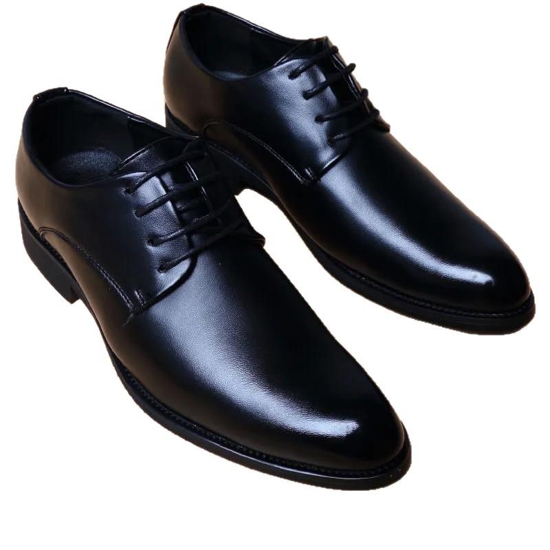 2025 Herren Casual Rutschfeste Lederschuhe - Echtes Rindsleder, Leichtgewicht, Bequem, Schnürschuhe, Vielseitig.