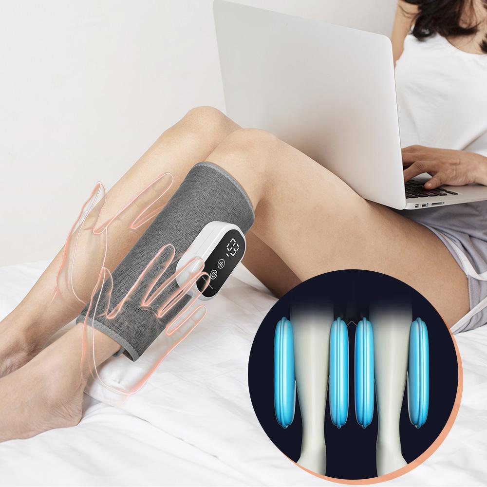 Wireless Air Pressure Calf Massager 3 Modes Airbag Compression Leg Massage Wrap Elbow Massager Muscle Relax Blood Circulation