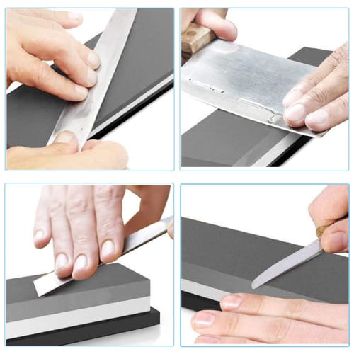 Double-sided sharpening stone for knives, #1000 and #6000, for home use, perfect for finishing knives, and beginners