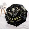 Night Sky Moth Automatic Folding Umbrella Compact Lightweight For Outdoor Adventurest34