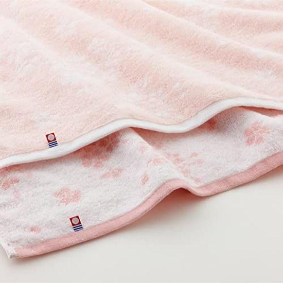 Imabari Towel Kinsei Sakura Pattern Woven Set Gift 2 Pieces Face 1 (3475cm) Wash (3434cm) Dyed Made Japan