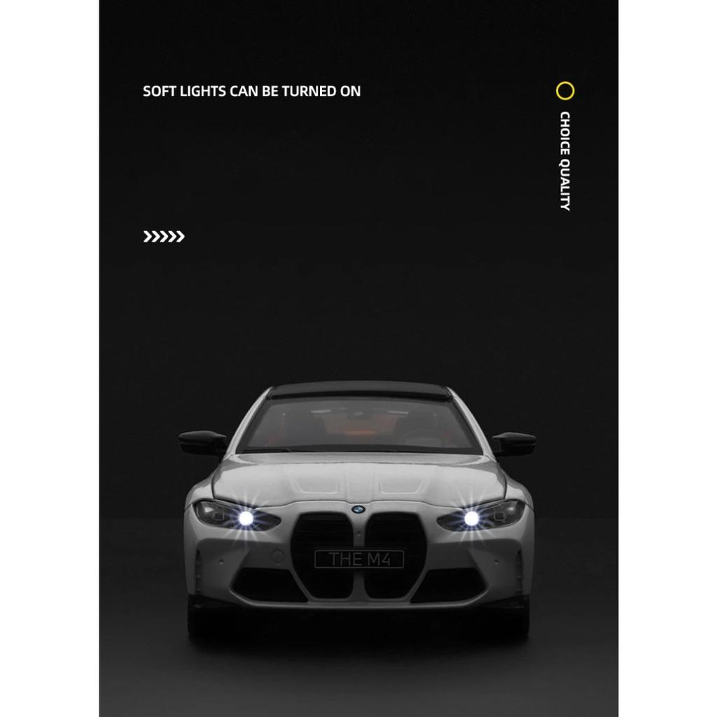 1/23 BMW M4 G82 THE M4 Supercar Alloy Model Car Toy Diecasts Casting Sound and Light Car Toys Vehicle