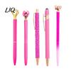 Shining Pearl Diamond Pen 5PCS Metal Ballpoint Pens, with Sparkling Rhinestone Decor, Elegant Top Smooth Press Mechanism Writing Pen, for Kids Adults