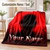 Hellraiser Pinhead Custom Name Flannel Throw Blanket Soft Warm for Sofa Bed Indoor Home Use