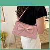 Elegant Fashionable Bowknot Handbag 2024 Summer New Casual Korean Shoulder Crossbody Bag