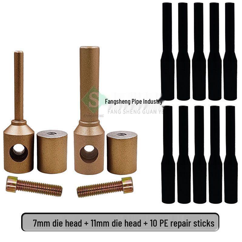 Instrument de reparat conducte de apă PE: Mașină de etanșare la scurgeri cu topire la cald cu cap de sudură PPR și baton de adeziv PERT