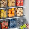 6/2Pcs BPA-Free Refrigerator Side Door Organizer Set - Transparent, Freshness-Preserving Storage Containers for Kitchen & Dining