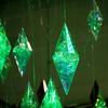 Iridescent Diamond Cube Wedding Ceiling Ornament for Decoration