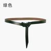 Ladies' New Leather Belt Casual Versatile Pure Cowhide Thin Waistband Knotted Waist With Dress, Suit Waist Cinching Outer Outfit