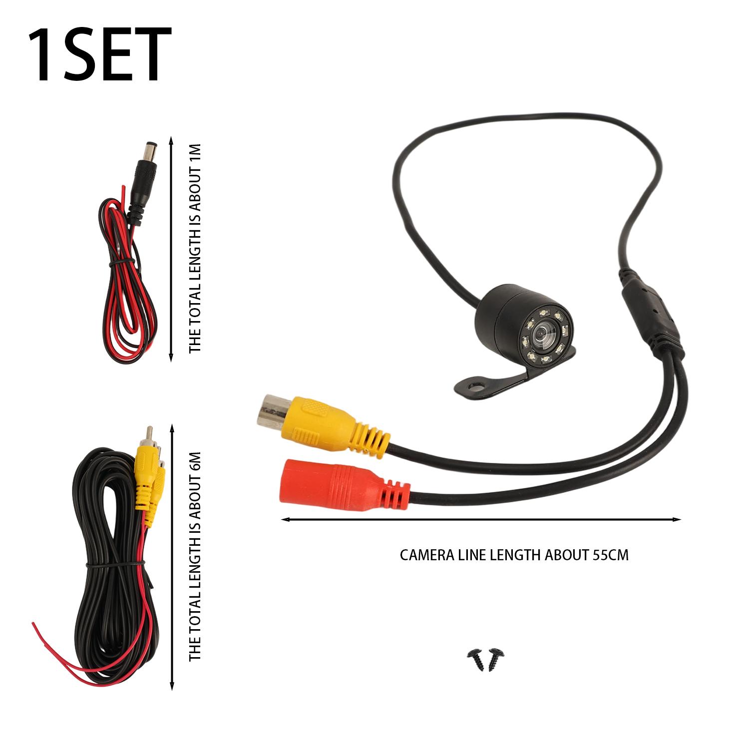 

Car Rear View Camera 8LED Night Vision Reversing Auto Parking Monitor CCD Waterproof Eliminate Dangerous Blind Spots HD Video
