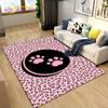 Covor de suprafață 3D Animale de companie cu amprentă de talpă mare, covor pentru sufragerie, dormitor, canapea, covoraș, decorare, covoraș anti-alunecare pentru copii