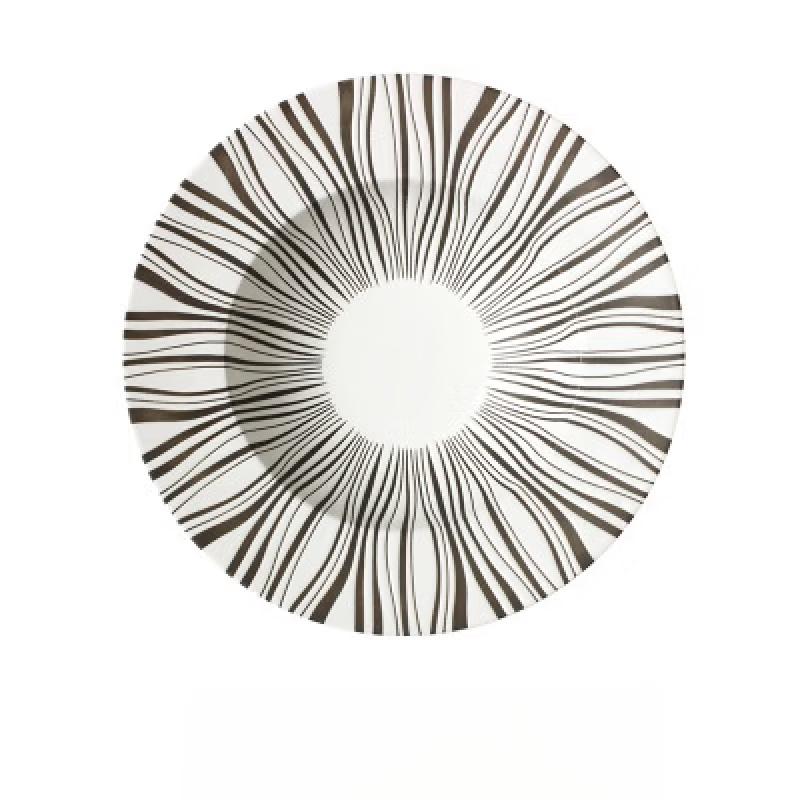 Nordic Straw Hat Ceramic Pasta Plate