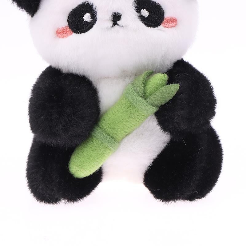 11Cm 2 In 1 Cute Bamboo Tube Panda Plush Kawaii Tearful Panda Stuffed Animal Plushie Super Soft Plush Panda Keychain
