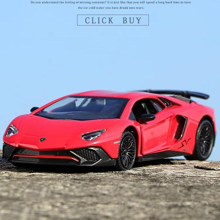 

5 Inch Metal Car Simulation Diecast & Toy Vehicle Lamborghini Aventador LP750-4 SV Coupe RMZ City 1:36 Alloy Model Gifts For Children