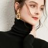 Autumn Winter Solid Color Turtleneck Bottomed Knitting Pullover Top Women Casual Fashion All-match Slim Sweater