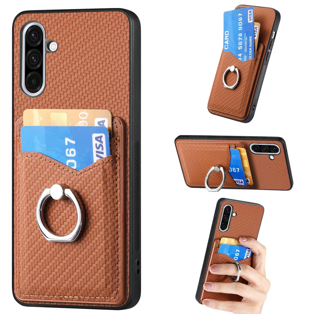 For Samsung Galaxy A36 5G Case Card Slots Ring Holder Kickstand Phone Cover