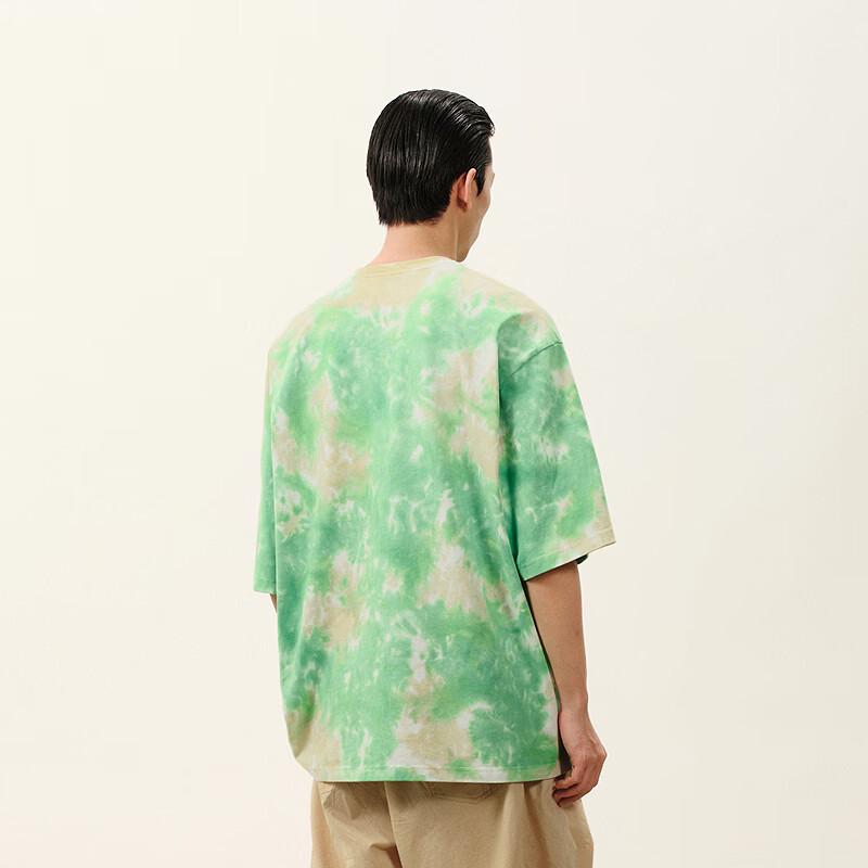 CROQUIS Men's 2026 Summer H-shaped Oversize Tie-Dye Cotton T-shirt