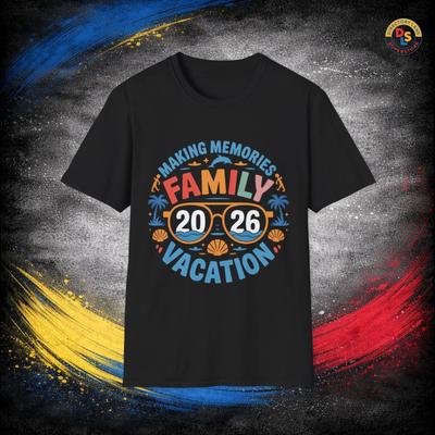 Family Vacation 2026 T-Shirt Making Memories Softstyle Unisex Tee