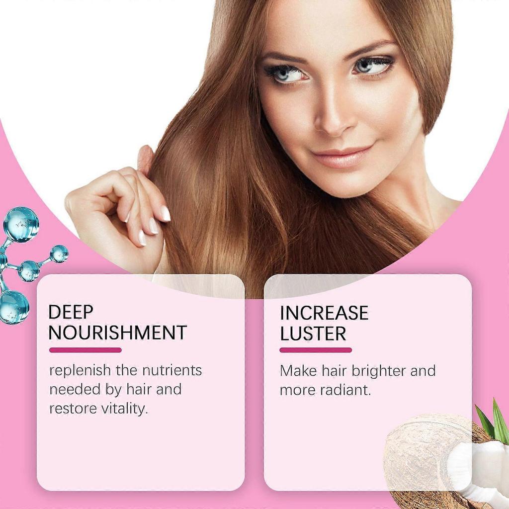 Viareline Glossy Moisturizing Hair Mask Hydrating, Smooth, Shiny, Improves Dry And Frizzy Hair Care Mask