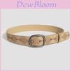 Vintage Botanisch Geprägter Kunstleder Gürtel Für Damen Böhmischer Stil Accessoire