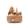Handmade Wooden Rotating Music Box - Creative Christmas Gift, Desktop Decorative Craft with Musical Mechanism