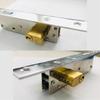 Door Hook Lock Sliding Door Lock Replacement Security Lock with Keys for Kitchen Balcony Accessories for 30-42MM Door Thickness