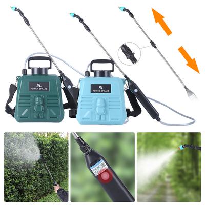 Pulvérisateur de jardin électrique 5L avec tige télescopique, arroseur électrique rechargeable pour plantes, outil d'arrosage portatif