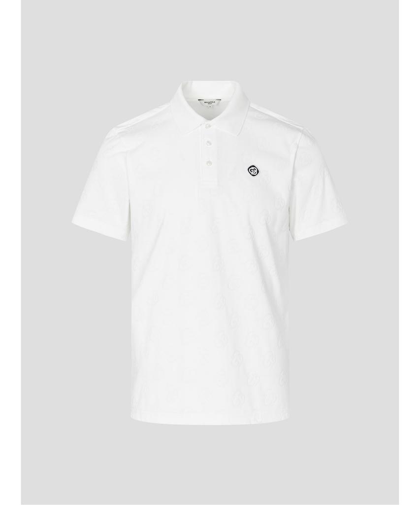 BEANPOLE GOLF [Heritage] Men'S Jacquard Short Sleeve T-Shirt - White